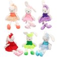 thumbnail image 2 of Qianli Ballerina Rabbit Stuffed Animal Adorable Soft Stuffed Toys Rabbit Doll Girls Gift On Birthday Christmas Festivals PURPLR 42X8X7cm 1PCS, 2 of 3