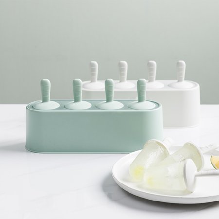 

Ice Cream Mold Stable Base Skidding Prevent Drip-proof Design Kid Easy Release Ice Cream Molds for Home