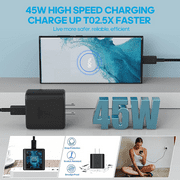 Type C Android Charger, 45W USB C Super Fast Charger and 6ft Phone Charging Cable for Samsung Galaxy S23 Ultra/S23/S23+/S22/S22 Ultra/S22+/S21/Note10/20,Tab S9