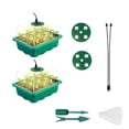 thumbnail image 5 of Seed Starter Tray with Grow Light & Humidity Dome - USB-Powered Indoor Greenhouse Mini Propagator Station, Durable Plastic Construction for Home Gardening, Plant, 5 of 12