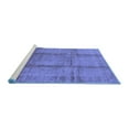 thumbnail image 2 of Ahgly Company Machine Washable Indoor Rectangle Oriental Blue Traditional Area Rugs, 7' x 9', 2 of 4
