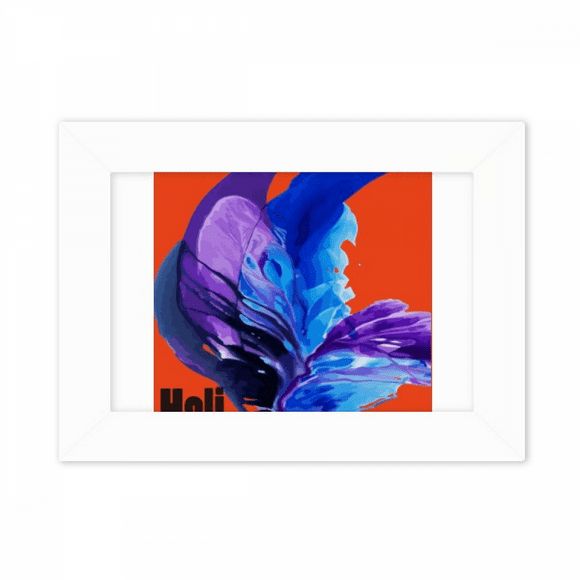 Twin Flames Surround Holi Day Photo Mount Frame Picture Art Painting Desktop 5x7 inch