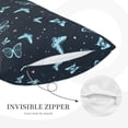 thumbnail image 3 of Daiia Beautiful Butterflies Bedding Waterproof Pillow Protector Zippered Queen – Bed Bug Proof Pillow Encasement-14"x20", 3 of 6