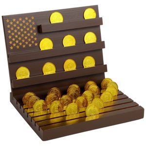 Challenge Coin Display Wood Stand
