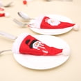 thumbnail image 3 of 10Pcs Christmas Cutlery Cover Durable Dust-proof Spoon Fork Chopsticks Bag for Festive Table Decorations, 3 of 7