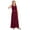 Burgundy, variant on Girls Jumpsuit Sleeveless Chiffon Romper Long Wide Leg Trousers Party Wedding Communion Formal Ivory 12