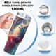 thumbnail image 4 of Taza de hielo Ariel de 40 oz con asa, taza aislada duradera que mantiene las bebidas calientes o frías, para deportes al aire libre, fitness, gran capacidad, talla única., 4 of 8
