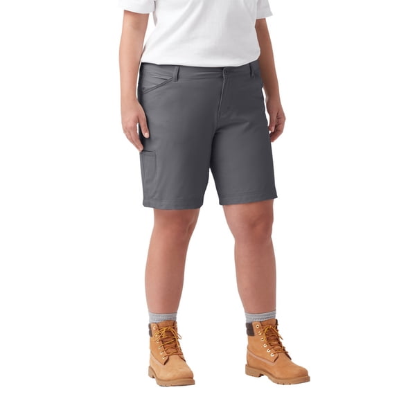 Dickies Women's Plus Cooling Relaxed Fit Shorts, 9"