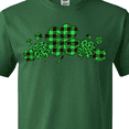 thumbnail image 4 of Inktastic St. Patrick's Day Clovers in Plaid T-Shirt, 4 of 5