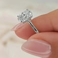 thumbnail image 5 of solitaire jewels 2.5CT Oval Moissanite Solitaire Engagement Ring For Women, 18K White Gold, 5 of 7