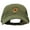 Olive, variant on Pizza Monster Embroidered Washed Solid Pigment Dyed Twill Brass Buckle Cap - Khaki OSFM