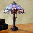 thumbnail image 6 of 20 Inch 2 Light Tiffany Style Table Lamp, Blue and Pink, 6 of 6