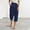 Navy, variant on asdoklhq Casual Pants for Women Clearance Women's Fashion Solid Color Comfortable Casual Pocket Cotton and Linen Capris