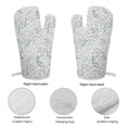thumbnail image 5 of Isolated Gray-blue Branches Hand Drawn Leaves Oven Gloves And Pots Stand Set Oven Gloves And Pot Racks Pot Racks And Oven Gloves Set, 5 of 9