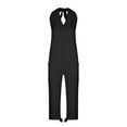 thumbnail image 7 of gakvbuo Jumpsuits For Women Summmer Dressy Wedding Women's Casual Loose Pocket Strap Cotton And Linen Jumpsuit Fashion Playsuit Trousers Overalls Sling Jumpsuit, 7 of 7
