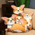 thumbnail image 5 of Lindo juguete de peluche Corgi suave 40 cm nuevo apaciguar almohada para dormir muñeca Animal relleno regalos de cumpleaños para novia, 5 of 5
