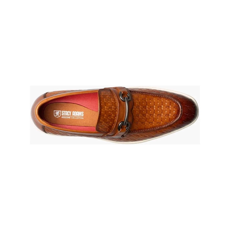 Stacy Adams Salyer Moc Toe Bit Slip On Walking Shoes Tan  display picture 3