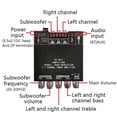 thumbnail image 4 of ZK-TB21 Bluetooth 5.0 Subwoofer Amplifier Board 50WX2+100W 2.1 Channel Power Audio Stereo Amplifier, 4 of 5