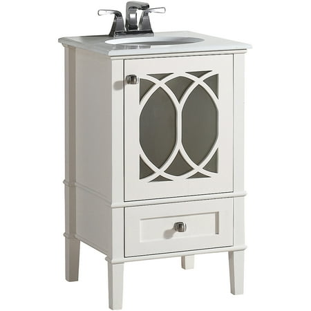 Brooklyn + Max Denning 20" White Bath Vanity