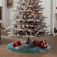 thumbnail image 4 of Sikiie Two Brave Cats Are Floating On The Sea Iceberg Nativity Christmas Tree Skirt, Jesus Christian Winter Holiday Tree Mat Decoration(30-48IN)36", 4 of 6