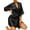 Black, variant on Robes for Women Plus Size Open Front Sleeve Robe for Women Lightweight Fringe Sleepwear Summer Loungewear Home