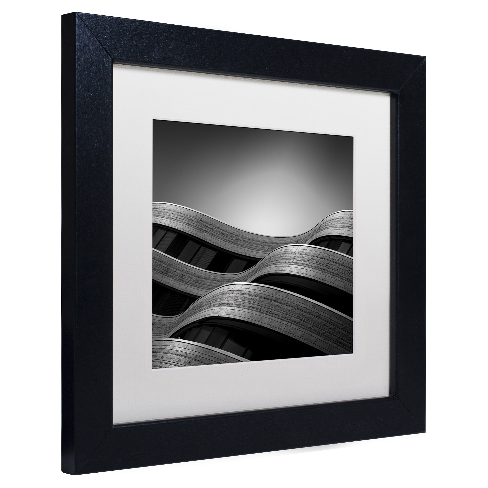 Trademark Fine Art "The Urban Sea" Canvas Art by Dave MacVicar, White Matte, Black Frame