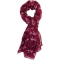 thumbnail image 2 of Wrapables® Lightweight Vintage Bicycle Long Scarf, Red, 2 of 5