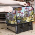 thumbnail image 6 of KLL Dreamy Mushroom House Print 4 Slice Toaster Dust Covers Kitchen Small Appliance Cover with 2 Pockets,Can hold Jam Spreader Knife & Toaster Tongs (12.4 x 10.6 x 8.2), 6 of 6