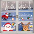 thumbnail image 2 of Pegatinas de ventana de decoración navideña, pegatina de espejo de Feliz Navidad, árbol de Navidad, pegatina de vidrio para ventana, regalos de Año Nuevo, 2 of 4
