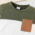 thumbnail image 6 of NIEWTR Baby Boy Clothes Long Sleeve Sweatshirt Tops Pants Set Toddler Fall Winter Outfit (2-3 Years,Green), 6 of 7