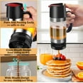 thumbnail image 3 of Glass Honey Dispenser Pot: 9 OZ Honey Dispenser No Drip with Handle, Maple Syrup Dispenser, Durable Clear Honey Jar with Silicone Base, Honey Pot for Coffee or Tea (Black), 3 of 7