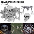 thumbnail image 2 of Muyoka 28 piezas de huesos de esqueleto de calavera, accesorios de terror espeluznantes, decoración de cementerio para decoración de fiesta de Halloween Muyoka Hogar, 2 of 7
