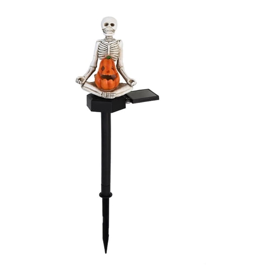 Solar Powered Halloween Skeleton Garden Stake Light Outdoor Waterproof LED Decoration for Yard Pathway Lawn Patio