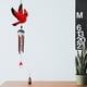 thumbnail image 3 of Campanillas de viento conmemorativas de pájaro rojo, decoraciones para el hogar, jardín, patio trasero al aire libre, casa de campo Vhermosa CPB-US-DYP251-2, 3 of 5