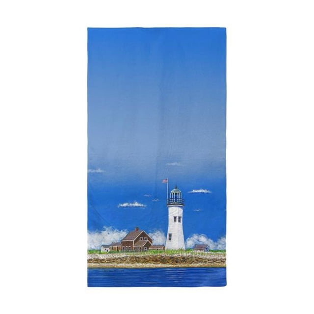 Betsy Drake BT743 Scituate, MA Lighthouse Beach Towel