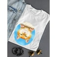 thumbnail image 3 of Upside Down Cat T-Shirt Women -Kayomi Harai Designs, Female 3X-Large, 3 of 4