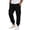 Black, variant on Yungyresw Fall Joggers Pants For Men Drawstring Waist Warming Tapered Athletic Trousers Soft Comfortable Casual Cargo Pants Deep Green L