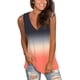 thumbnail image 2 of Camisetas sin mangas para mujer con cuello en V, camisetas sin mangas, camisetas sin mangas con abertura lateral floral Ormromra WMZL-1646-26, 2 of 5