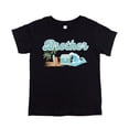 thumbnail image 4 of The Big One Surf Theme Matching Family Birthday Shirt for Brother -Sold Individually Black Shirt 12 Months, 4 of 5