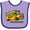 Lavender and Purple, variant on Inktastic How I Roll School Bus Boys or Girls Baby Bib