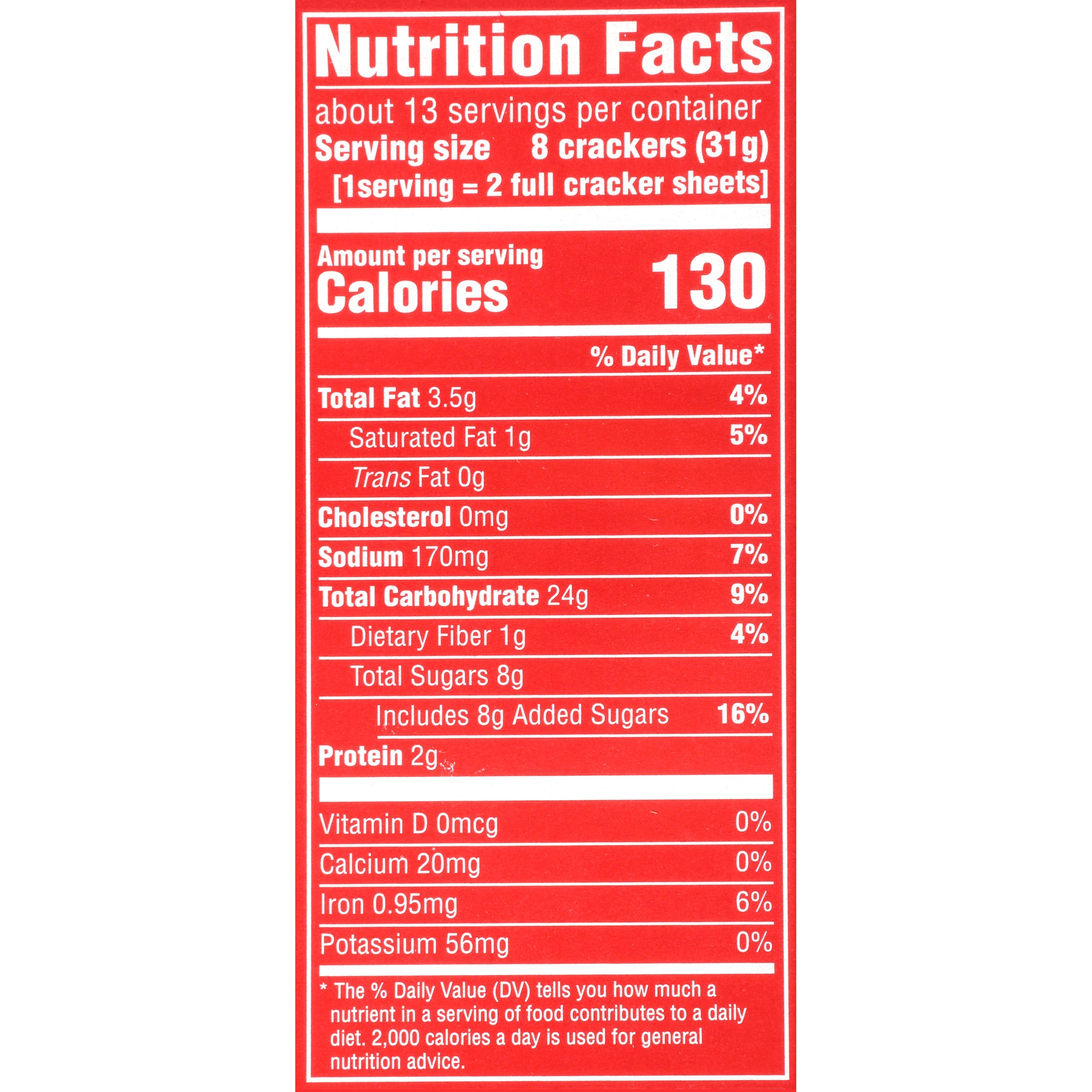 Graham Cracker Nutrition Label Trovoadasonhos