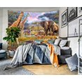 thumbnail image 2 of Tapiz Decorativo de Pared Dormitorio - Safari Animales Naturaleza Jirafa, 2 of 5