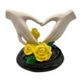 thumbnail image 4 of Escultura de mano de corazón, estatua de de amor, Mini estatuilla de resina moderna, escultura de corazón de para escritorio de habitación, 4 of 9