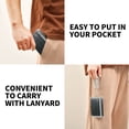 thumbnail image 5 of JIALIOU Nylon Trifold Card Wallet with ID Window Zipper Pocket for Men Women Teen Dark Forest Reflections in Water, 5 of 7