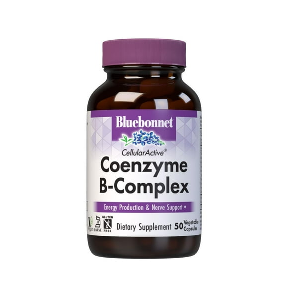 Bluebonnet Cellular Active Coenzyme B-Complex, Energy Production & Nerve Support*, 50 Caps