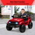 thumbnail image 7 of Towallmark Kids Ride On Truck, 12V Electric Vehicle J-e-e-p Car with Remote Control Spring Suspension, LED Lights, Music,  Toddlers Battery Powered Toy with 3 Speeds, 7 of 7