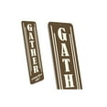 thumbnail image 3 of Gather Somewhere Else Aluminum Metal Decor Sign - 4x18 inches, 3 of 4