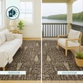 thumbnail image 5 of Addison Rugs Chantille Indoor/Outdoor Traditional Global Chocolate Machine Washable Rectangle Rug, 8' x 10', 5 of 10