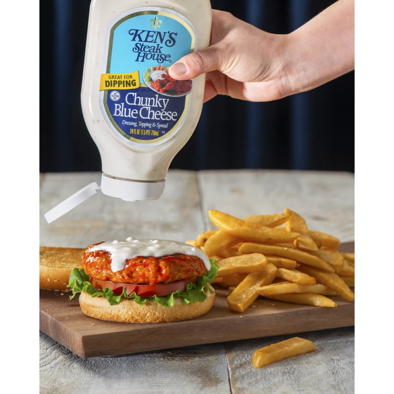 Ken's Steak House Chunky Blue Cheese Salad Dressing 24 fl oz with Real Blue  Cheese Chunks - Walmart.com