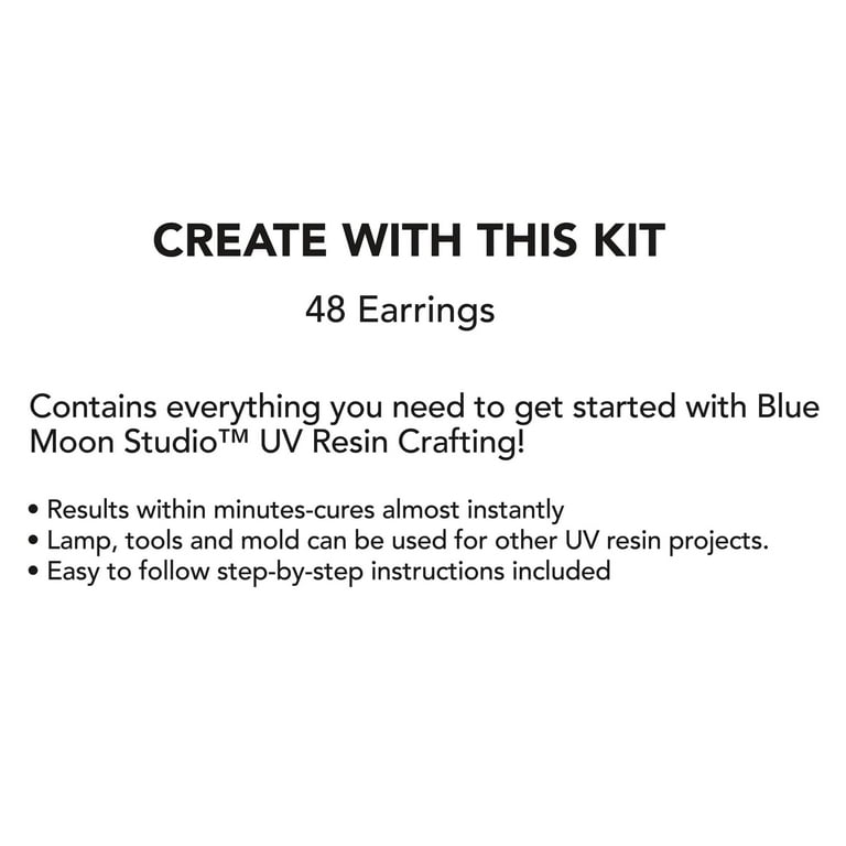 Blue Moon Studio™ UV Resin Craft Earring Charm Silicone Mold Kit